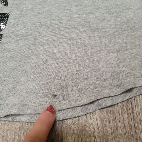 Victorias Secret PINK Sequins Bling Relaxed Fit American Flag Tank Top Medium - Picture 4 of 5